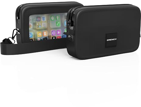 Drench 100% Unterwasser wasserdichte Handytasche, Dry Bag zum Schwimmen, Schnorcheln, Kajakfahren, Unterwasser-Telefonhülle, wasserdichte Hülle, Bauchtasche, Handyhülle für iPhone 13 14 15 Pro Max