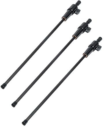 Bdfhjln 3 Pqt Stacheln für Cello, aus schwarzer Faser, 3/4 & 4/4