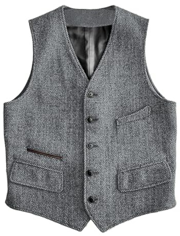 Solovedress Wolle Anzugweste Formale Regular Fit Weste Anzug Weste für Hochzeit Groomsmen