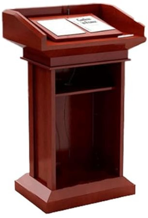 Roedax Rednerpult Luxuriöse Rednerpulte aus Holz, Laptop-Schreibtisch, Podien mit offener Ablage, Podiumsständer, Hotel-Willkommensrezeption, Stehpult Mode