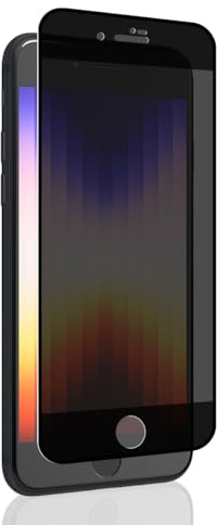 Bekiikoo Sichtschutz Schutzfolie für iPhone SE 3, Anti-Spähen Folie/Privatsphäre Schutz/Anti- Kratzer/3D-Vollabdeckung/Privacy Panzerfolie Displayschutzfolie Panzer Schutz Glas für iPhone SE 3