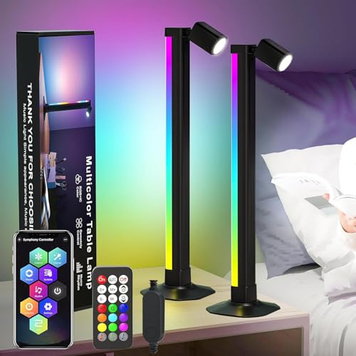 FUPT RGB LED Lightbar, Smart LED Lightbar mit Buchlicht,Gaming LED Beleuchtung Sync mit Musik, TV Hintergrundbeleuchtung mit Fernsteuerung und App-Steuerung für Gaming, TV, Deko