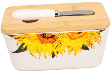BEBEMOKO Contenitore Ermetico Per Burro Ceramica Con Spatola Portaburro Versatile e Funzionale Per Frigorifero Per Formaggi e Dessert