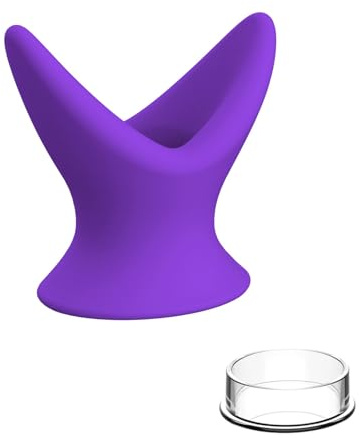 AMAZBEE Plug anale cavo espansore del tunnel con plug per uomini e donne Dilatatori anali a forma di V per l'espansione Dilatatori vaginali per adulti (M,1)