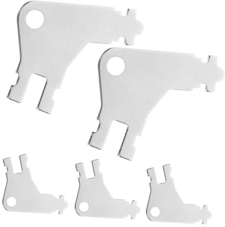 DIYEAH 5pezzi Chiavi per Dispenser di Carta Asciugamani Sostituzione Chiave per Dispenser Carta Igienica con Anelli Pratico e Leggero per Uso Bagni e Cucine