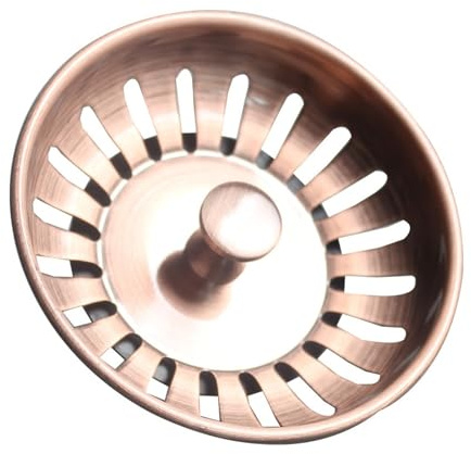 HEJIGOOD Antique Copper Replacement Strainer Waste Kitchen Sink Plugs Fits Most Modern Sinks