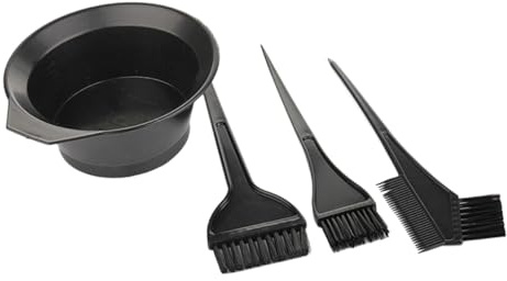 CIYODO 4 juegos Kits Profesionales para Teñir Cabello con Peines y Cuencos Reutilizables de Plástico para Uso Salones y Casa Accesorios Prácticos para Aplicación Fácil Desorden