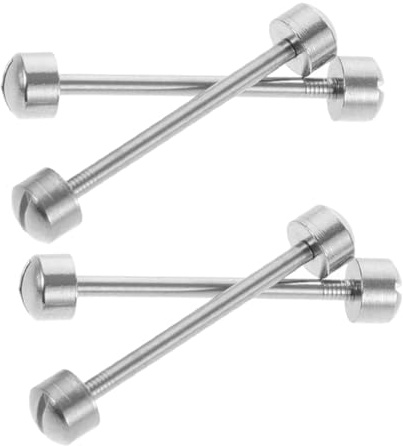 SUPVOX Varillas de Conexión de Correa para Reloj Acero 22 Mm Tornillos de Repuesto 4 Piezas Kit Herramientas Reparación Relojes Pasadores Tubo Roscado para Ajuste Seguro