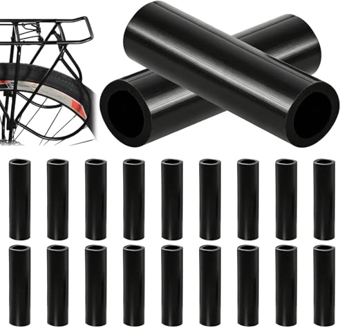 Toughtec 20 Stück Abriebschutzset für Gepäckträger, Ø 10-14 mm Silikon Abriebschutz Set