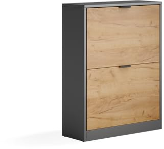 Vicco Shoe tipper Gizmo, Goldkraft oak/Anthracite, 59 x 77.6 cm