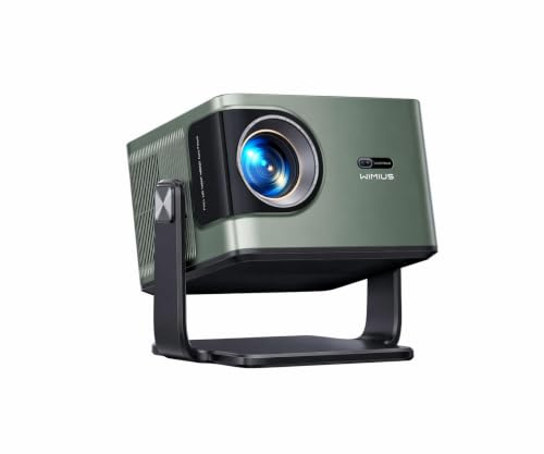 Vidéoprojecteur Portable 4K Auto Focus/Keystone, Contrôle Vocal, HDR10, Rétroprojecteur WiFi6 Bluetooth FHD 1080P Home Cinéma
