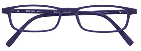 DIDINSKY Blaulichtfilter Brille für Damen und Herren. Blaufilter Brille mit stärke oder ohne sehstärke für Gaming oder Pc. Blendschutzgläser. Indigo +3.0 – ARKEN SCREEN