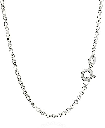 NKlaus argento 80cm catena a piselli in argento sterling 925 collana rotonda solida 7g 2,00mm 8922