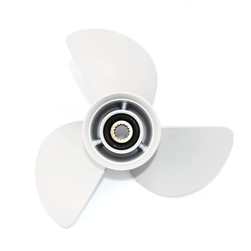 CAPTAIN Außenbord-Propeller, 13 x 19 passend für Yamaha 115 T50 60 70 75 80 85 90 100 130 PS Motoren, 15 Spline Zahn Außenbordpropeller, RH Aluminiumpropeller, OEM Nr. 6E5-45945-01. -EL
