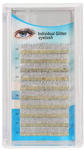 Glitzer Wimpernverlängerung, DIY C Curl 0.15 mm Einzelwimpernverlängerungr Wimpern Make-Up Zilien Falsche Auge wimpern