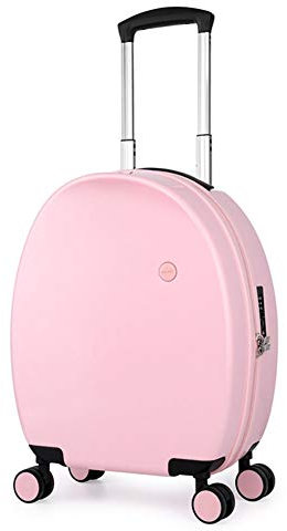 WANWEN Koffer Reise Trolley 5 Cities Kabinenzugelassene Trolley-Tasche, Blau (Color : Pink, Size : 17.5cm) Little Surprise