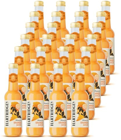 Hartridges Orange Juice 275ml Glass Bottles - Pack of 24