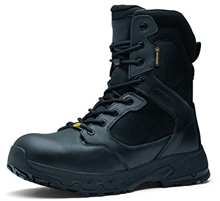 Shoes for Crews Defense High, Chaussures de Sécurité CE O2 Bottes de Travail Unisexes avec Semelle Extérieure Antidérapante, Chaussures Imperméables pour Hommes et Femmes