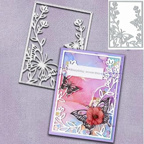 Metall-Stanzformen, Weihnachtsblumen, Blätter, Schmetterling, Frohe Weihnachten, Schmetterling, Rahmen, Stanzschablonen, DIY, Scrapbooking, dekorative Prägung, Papier, Scrapbooking, Kartenherstellung