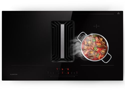 Klarstein Campana Extractora Cocina 90cm, Extractor con Filtros Anti Grasa para Lavar en Lavavajillas, Campanas Extractoras con Flujo Aire 750m³/h Airflow, Extractores Cocinas