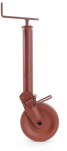 WilTec Roue Jockey de remorque Semi-Automatique – Capacité de Charge Max. 1000 kg – avec Pneu Plein – pour Tracteurs, Agriculture, Sylviculture