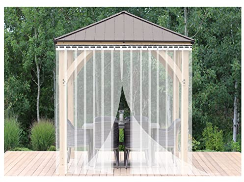 IBOWZ PVC Lamellen Streifenvorhang Kunststoff-Vinylstreifen-Türvorhang, transparenter PVC-Vorhang, wasserdicht, für Fabrik, Garage, Terrasse, Unternehmen, Industrie, individuell,