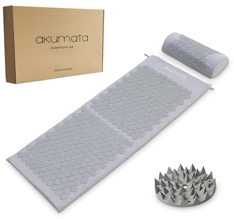 Esterilla Acupresion con almohada - Acupressure Mat XL para el Dolor de Cuello, Espalda y Zona Lumbar - Reduce el Estrés y Los Trastornos del Sueño