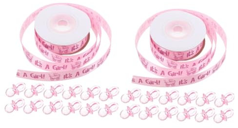 Vaguelly 2sets Baby Shower Supplies Pacifier Feeder Ornaments Teething Pacifier for Shower for Boys Girls Decorative 100pcs*2