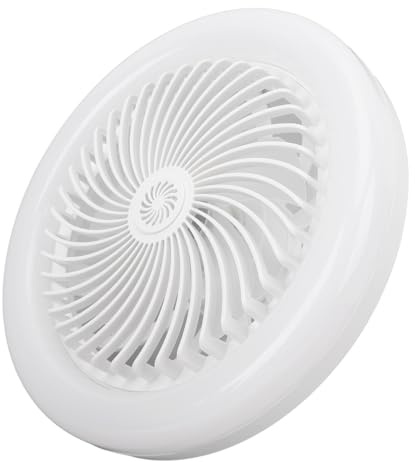 Ejoyous Ventilatore da Soffitto a LED con Luci, Luminosità Regolabile Funzionamento Silenzioso Lampada da Soffitto per la Cura degli Occhi con Telecomando Lampada da Ventilatore