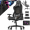 KESSER® Gamingstuhl Ergonomisch Gaming Stuhl Bürostuhl mit Kopfstütze & Lendenkissen | Racing Gamer Stuhl 150kg belastbar | Armlehne 360° | Drehbarer Schreibtischstuhl Gaming Chair + Gummi-Rollen