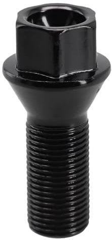 RAQXOLPB car radschrauben Kompatibel Mit Für X5 F15 X6 E71 M14 X 1,25 Schwarze Radmutter, Stehbolzen, Reifenschrauben, Nabenbolzen, Autoreifenmutter, Radbolzen, OEM: 36136890324