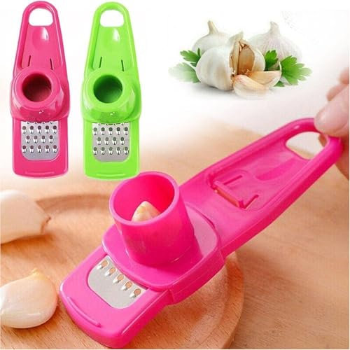 SHYSBV 2PCS Garlic Grater, Garlic Chopper Grinder Press Mincer Colour Chopper Kitchen Utensils A Good Choice for Kitchen