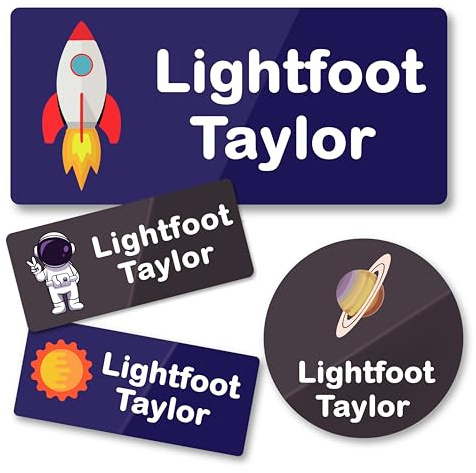 Custom Stickers, Personalised Stickers Labels, Name Labels for Clothes Kids, Waterproof Name Tags for Clothes School Supplies Nursing Home, Daycare Clothing Name Customised Gift (Style 13)