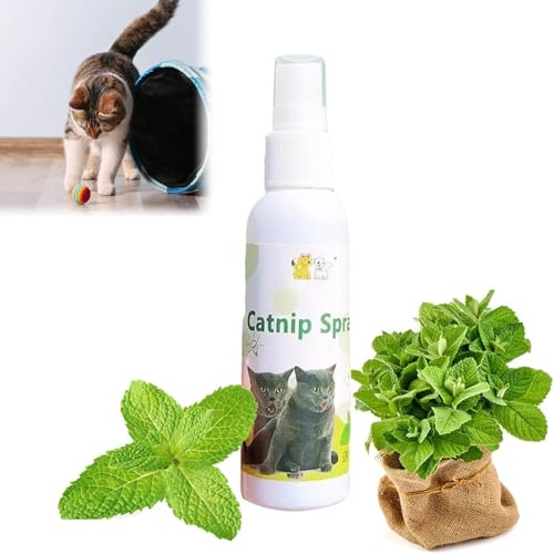 Rakiuty Spray d'herbe à Chat,Herbal Cat Joy Spray,Spray à l'herbe à Chat pour Chats,50ml