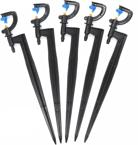 Ugelli Nebulizzatori A 180/360 Gradi, Confezione da 10 Micro Irrigatori Rotanti, Irrigazione in Serra per Prato da Giardino, Blue