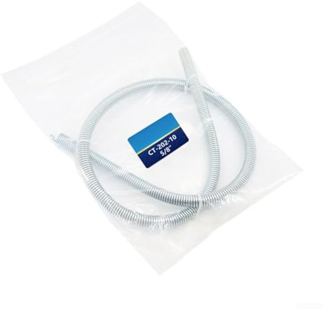 Piegatubi a molla da 100 cm per uso professionale, consente una piegatura accurata di tubi in rame, alluminio e acciaio senza danneggiare il tubo (16 mm)