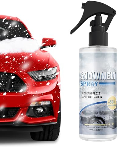Winter Washer Fluid,Anti-Freeze Ice Melting 100ml,Deicer Windshield Washer Fluid | for Outdoor Frost Refrigerator Freezer Ice Window Outside
