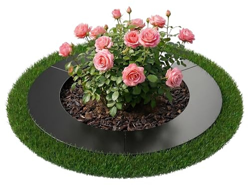 Relaxdays Anneau de Protection pour Arbres et arbustes en Acier galvanisé Ø 60 cm Anthracite