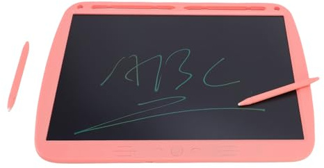 Asixxsix LCD-Schreibtablett, 15-Zoll-Schreibtafel mit Geteiltem Bildschirm und Druckempfindlichen 2 Stiftspitzen, Elektronischer Zeichenblock, Wiederaufladbar über USB