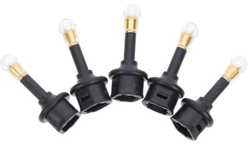 FOMIYES Adattatore Audio Ottico Jack Femmina a Mini Maschio 5 Pezzi | Nero, Pvc e Fibra Ottica, Portatile Leggero, Ingresso 50/60hz, Uscita Dc 5v/1a