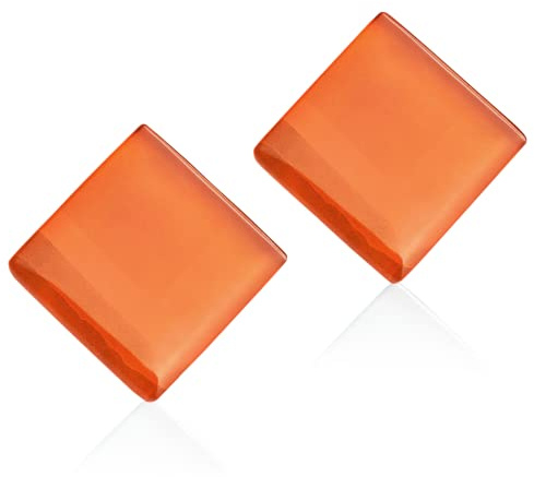 Große Ohrringe aus Glas Ohrstecker eckig Geometrischer Ohrschmuck Damen