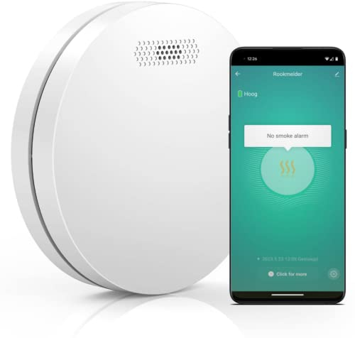 Aroha Smart Connect Smoke Alarm WiFi - 10 Years Battery - WiFi Fire Alarm with Tuya & Smartlife - Smoke Detector for Home - Fire Detector