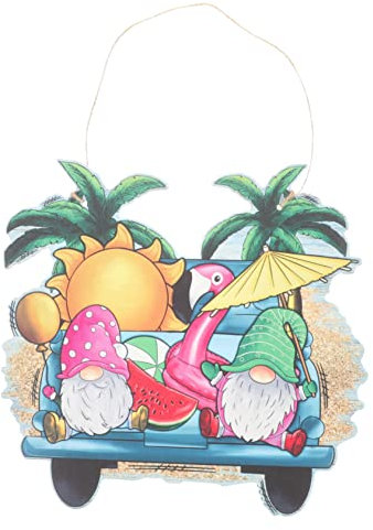 Warmhm Holzschild Für Sommerparty Hängendes Willkommensschild Aus Holz Stranddeko Für Haustür Oder Wanddekoration