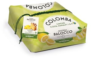 BOTTEGA BALOCCO - Colomba Limone Costa d'Amalfi I.G.P. 750g - Incartata a Mano - Realizzata in collaborazione con Agrimontana