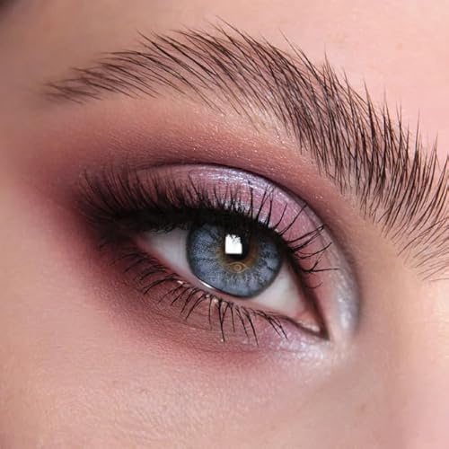 GLAMLENS lentilles de couleur bleu naturelles colorées très haute opacité Tenerife Blue + étuis à lentilles de contact 1 paire (2 pièces) 90 Jours sans correction 0,00 Dioptries