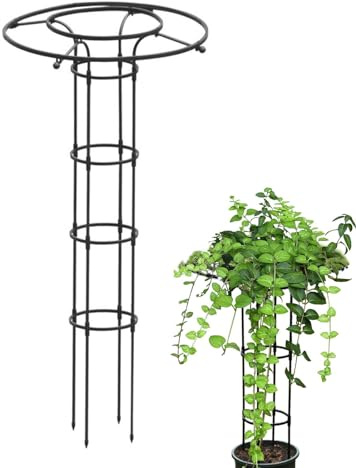 Treillis vertical de jardin | Treillis vertical en métal antirouille | Treillis de parasol pour plantes grimpantes, vignes en pot, légumes, fleurs, terrasse pour intérieur et extérieur