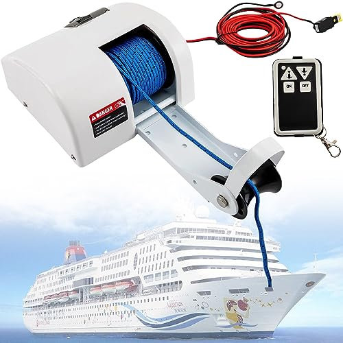 XNYXLPP Treuil d'ancre d'eau salée télécommande treuil d'ancre électrique treuil de Bateau électrique Eau Douce télécommandée sans Fil mer