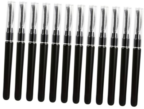 Baluue 12pezzi Pettine Per Ciglia Silicone Strumento Di Bellezza Per Donne Spazzola Per Mascara e Pettinino Per Ciglia Per Uso Professionale e Domestico