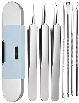 Kit di strumenti di estrazione di punti neri di grado medico, strumento per la rimozione di comedoni, kit per la rimozione di comedoni, kit per la rimozione di acne e imperfezioni, per punti bianchi