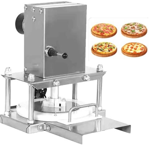 Stainless Steel Tortilla Press Machine, Manual Dough Roller, Household Pizza Pastry Press Machine, 22cm/25cm/30cmadjustable Thickness Dough Machine, for Rolling of Pizza and Various Dough Cake,30cm